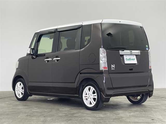 ホンダ Ｎ ＢＯＸ G Lパッケージ 群馬県 2016(平28)年 5.6万km プレミアムディープモカパール 衝突軽減ブレーキ　純正７インチナビ　バックカメラ　両側パワースライドドア　ＨＩＤオートライト　ベンチシート　純正１４インチＡＷ　ステアリングリモコン　カーテンエアバッグ　アイドリングストップ　禁煙車