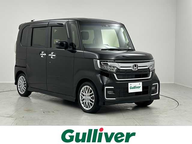 ホンダ Ｎ ＢＯＸ カスタム L ターボ 茨城県 2022(令4)年 5.3万km クリスタルブラックパール ホンダセンシング/純正ナビ/　　CD/DVD/BT/フルセグ/バックカメラ/両側パワースライドドア/レーダークルーズコントロール/LEDオートライト/ハーフレザーシート/シートヒーター/純正15インチアルミホイール/ステアリングスイッチ/アイドリングストップ/USBポート/ビルトインETC/禁煙車