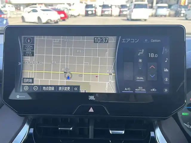 トヨタ ハリアー ハイブリッド Z 岡山県 2020(令2)年 9.5万km プレシャスブラックパール 登録時走行距離94349km/純正12.3インチナビ/フルセグTV（AM.FM.TV.BT.Miracast）/バックカメラ/デジタルインナーミラー/ブラインドスポットモニター/ビルドインETC2.0/レーダークルーズコントロール/レーンディパーチャーアラート/クリアランスソナー/プリクラッシュセーフティ/横滑り防止装置/電動リアゲート/オートライト/オートマチックハイビーム/D席パワーシート/ハーフレザーシート/純正19インチAW/純正フロアマット