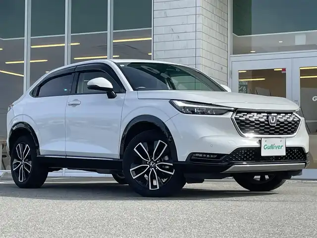 ホンダ ヴェゼル ハイブリッド e:HEV Z 兵庫県 2023(令5)年 1.7万km プラチナホワイトパール 純正ナビ付ディスプレイオーディオ/フルセグTV/Bluetoothオーディオ/ApplePlay/アンドロイドオート/バックカメラ/ステアリングリモコン/クルーズコントロール（追従あり）/パドルシフト/パワーバックドア/シートヒーター/ETC2.0/LEDヘッドライト