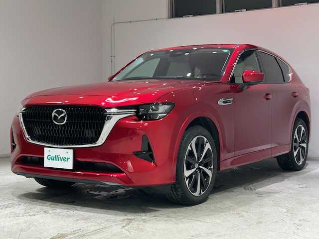 マツダ ＣＸ－６０ 宮城県 2022(令4)年 2.8万km ソウルレッドクリスタルM アイアクティブセンス/・アドバンスト・スマート・シティ・ブレーキ・サポート/・AT誤発進抑制制御/・スマート・シティ・ブレーキ・サポート/・スマート・ブレーキ・サポート/・３６０°ビューモニター/・リアパーキングセンサー/・アダプティブ・LED・ヘッドライト/・ハイビーム・コントロール・システム/・車線逸脱警報システム/・レーン・キープ・アシスト・システム/・ブラインド・スポット・モニタリング/・マツダ・レーダー・クルーズ・コントロール/・ドライバー・モニタリング/・トラクションコントロールシステム/・クルージング＆トラフィック・サポート/４WD/純正SDナビ/BOSEサウンド/フルセグTV/全方位車外カメラ/本革シート/パワーシート/シートメモリー/全席シートヒーター/エアシート/電動リアゲート/純正アルミホイール/Bluetooth/USB入力端子/HDMI/アイドリングストップ/スマートキー