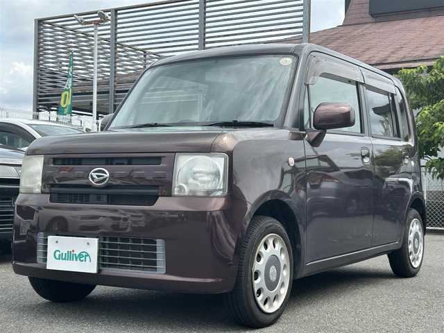 ダイハツ ムーヴ コンテ X 奈良県 2014(平26)年 8.6万km プラムブラウンクリスタルマイカ ワンオーナー/バックカメラ/ドアバイザー/社外ナビ/パワーステアリング/パワーウインドウ/Wエアバック/保証書/取扱説明書/記録簿