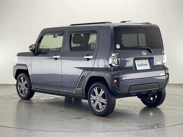 ダイハツ タフト G ターボ 宮崎県 2022(令4)年 3万km クロムグレーメタリック スマ―トアシスト3/〇衝突警報機能/〇衝突回避支援ブレーキ機能（対車両・対歩行者［昼夜］）/〇ブレーキ制御付き誤発進抑制機能（前方・後方）/〇車線逸脱警報機能/〇車線逸脱抑制制御機能/〇路側逸脱警報機能/〇オートハイビーム/〇全車速追従機能付きACC（アダプティブクルーズコントロール）/〇コーナーセンサー/社外7インチSDナビ/フルセグTV/CD/DVD/Bluetooth/バックカメラ/LEDヘッドライト/シートヒーター/ドライブレコーダー/純正15インチAW/ETC/スマートキー×２