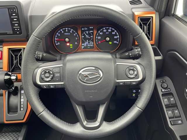 ダイハツ タフト G ターボ 宮崎県 2022(令4)年 3万km クロムグレーメタリック スマ―トアシスト3/〇衝突警報機能/〇衝突回避支援ブレーキ機能（対車両・対歩行者［昼夜］）/〇ブレーキ制御付き誤発進抑制機能（前方・後方）/〇車線逸脱警報機能/〇車線逸脱抑制制御機能/〇路側逸脱警報機能/〇オートハイビーム/〇全車速追従機能付きACC（アダプティブクルーズコントロール）/〇コーナーセンサー/社外7インチSDナビ/フルセグTV/CD/DVD/Bluetooth/バックカメラ/LEDヘッドライト/シートヒーター/ドライブレコーダー/純正15インチAW/ETC/スマートキー×２