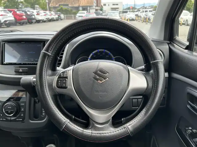 スズキ ワゴンＲ スティングレー T 福岡県 2013(平25)年 8.5万km スチールシルバーM ケンウッドナビ/（AM/FM/CD/DVD/USB/BT/SD/フルセグ）/ETC/バックカメラ/純正15インチアルミホイール/オートライト/フォグランプ/フロアマット/プッシュスタート/スマートキー/スペアキー/アイドリングストップ/ドアバイザー/電動格納ミラー/ステアリングスイッチ/パドルシフト/ターボ/Wエアバッグ/ISO FIX/保証書・取扱説明書