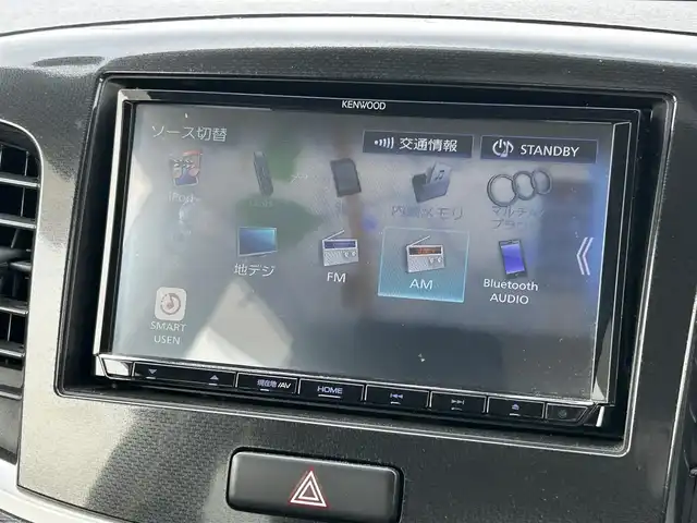 スズキ ワゴンＲ スティングレー T 福岡県 2013(平25)年 8.5万km スチールシルバーM ケンウッドナビ/（AM/FM/CD/DVD/USB/BT/SD/フルセグ）/ETC/バックカメラ/純正15インチアルミホイール/オートライト/フォグランプ/フロアマット/プッシュスタート/スマートキー/スペアキー/アイドリングストップ/ドアバイザー/電動格納ミラー/ステアリングスイッチ/パドルシフト/ターボ/Wエアバッグ/ISO FIX/保証書・取扱説明書
