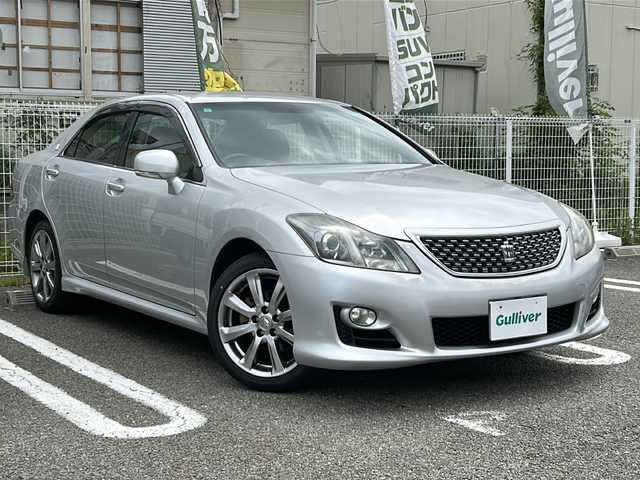 トヨタ クラウン アスリート ナビパッケージ 兵庫県 2009(平21)年 5万km シルバーM ワンオーナー/純正HDDナビ/フルセグTV/Bluetooth/MSV/バックカメラ/ETC/クルーズコントロール/オートライト(HIDヘッドライト)/パワーシートN席、D席/革巻きステアリング/電動チルト/テレスコピックステアリング/プラズマクラスター付オートエアコン/取扱説明書・保証書