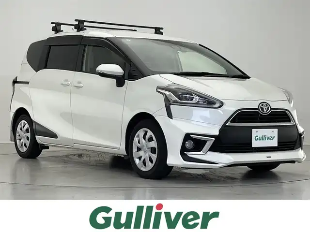 トヨタ シエンタ G クエロ 滋賀県 2017(平29)年 5.8万km ホワイトパールクリスタルシャイン 社外ナビ/・CD・DVD・Bluetooth・フルセグTV/バックカメラ/ETC/前方ドライブレコーダー/両側パワースライドドア/モデリスタエアロ/ハーフレザーシート/オートライト/LEDヘッドライト/プッシュスタート/スマートキー