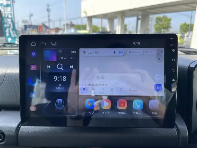 スズキ ジムニー XC 三重県 2024(令6)年 0.2万km ジャングルグリーン 登録時1315km/ワンオーナー/4WD/禁煙車/社外ディスプレイオーディオ/（AM/FM/Bluetooth/AppleCarPlay）/バックカメラ/シートヒーター/クルーズコントロール/ドラレコ/背面タイヤ/衝突軽減システム/レーンキープアシスト/コーナーセンサー/アイドリングストップ/プッシュスタート/純正アルミ/スペアキー