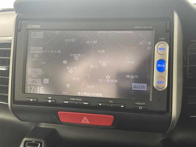 ホンダ Ｎ ＢＯＸ カスタム G ターボ Lパッケージ 埼玉県 2015(平27)年 6万km スマートブラック 純正ナビ　/地デジＴＶ/バックカメラ　　/あんしんパッケージ　/クルーズコントロール　/両側パワースライドドア　/ハーフレザー　/純正アルミホイール　/パドルシフト　/ＨＩＤオートライト　/スマートキー　/ETC