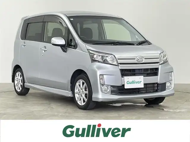ダイハツ ムーヴ カスタム X LTD スマセレSA 千葉県 2014(平26)年 4.5万km ブライトシルバーメタリック 禁煙車/スマートアシスト/　・衝突軽減ブレーキ/　・誤発進抑制機能（前方）/　・先行発進のお知らせ/純正メモリナビ/　CD/DVD/BT/フルセグ/ETC/バックカメラ/電動格納ミラー/ドアバイザー/純正フロアマット/純正14インチアルミホイール