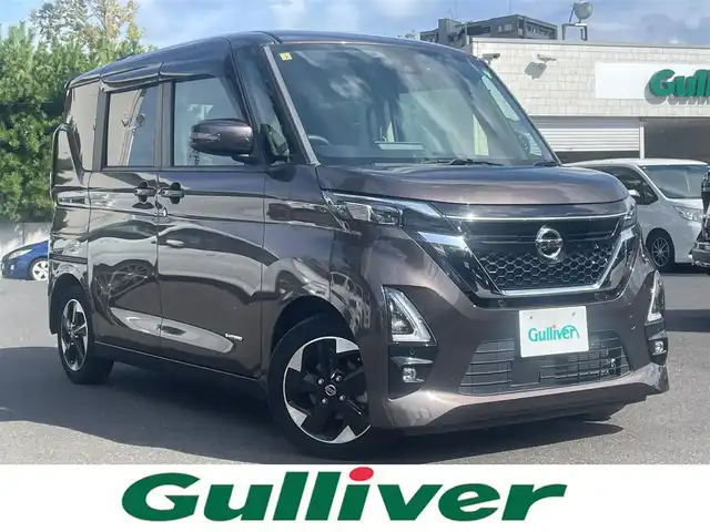 日産 ルークス HWS X プロパイロットED 島根県 2020(令2)年 2万km アッシュブラウンM 純正９インチSDナビ/(フルセグTV/ＤＶＤ再生/Ｂｌｕｅｔｏｏｔｈ接続)　/全方位カメラ　/前方ドラレコ　/ビルトインＥＴＣ　/両側パワースライドドア/プロパイロット/・レーダークルーズコントロール　/・レーンアシスト/・衝突軽減ブレーキア　/電動パーキングブレーキ　/前後コーナーセンサー　/横滑り防止装置/アイドリングストップ　/スマートキー/プッシュスタート/純正LEDヘッドライト/純正14インチアルミホイール/純正フロアマット