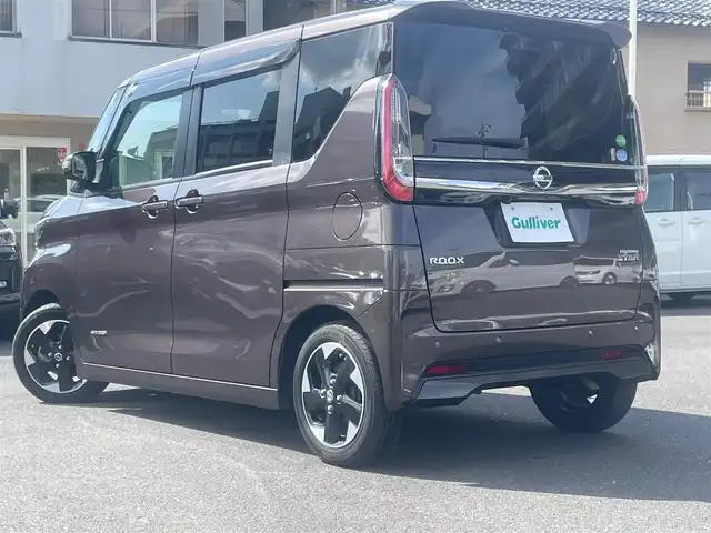 日産 ルークス HWS X プロパイロットED 島根県 2020(令2)年 2万km アッシュブラウンM 純正９インチSDナビ/(フルセグTV/ＤＶＤ再生/Ｂｌｕｅｔｏｏｔｈ接続)　/全方位カメラ　/前方ドラレコ　/ビルトインＥＴＣ　/両側パワースライドドア/プロパイロット/・レーダークルーズコントロール　/・レーンアシスト/・衝突軽減ブレーキア　/電動パーキングブレーキ　/前後コーナーセンサー　/横滑り防止装置/アイドリングストップ　/スマートキー/プッシュスタート/純正LEDヘッドライト/純正14インチアルミホイール/純正フロアマット