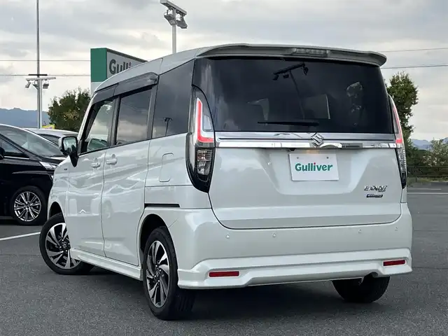 スズキ ソリオ バンディット HV MV 奈良県 2022(令4)年 2.5万km ピュアホワイトP 社外ナビ（AVIC-RL812）/（フルセグ／ＢＴ／ＣＤ／ＤＶＤ）/レーダークルーズコントロール/アラウンドビューモニター/後方コーナーセンサー/衝突軽減システム/レーンキープアシスト/両側パワースライドドア/前席シートヒーター/ヘッドアップディスプレイ/後席サンシェード/前後ドライブレコーダー（ZDR016）/ETC/純正15インチAW/スペアキーX1