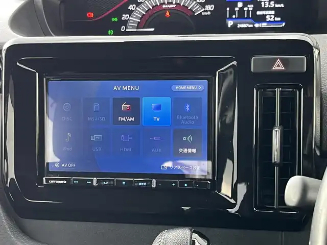 スズキ ソリオ バンディット HV MV 奈良県 2022(令4)年 2.5万km ピュアホワイトP 社外ナビ（AVIC-RL812）/（フルセグ／ＢＴ／ＣＤ／ＤＶＤ）/レーダークルーズコントロール/アラウンドビューモニター/後方コーナーセンサー/衝突軽減システム/レーンキープアシスト/両側パワースライドドア/前席シートヒーター/ヘッドアップディスプレイ/後席サンシェード/前後ドライブレコーダー（ZDR016）/ETC/純正15インチAW/スペアキーX1