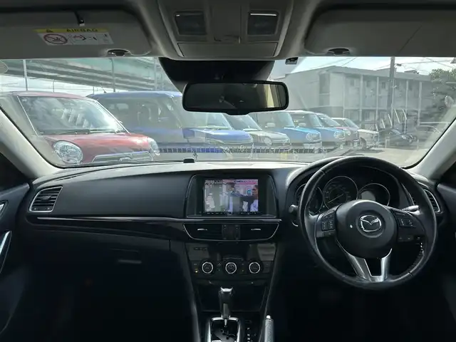 マツダ アテンザ セダン 25S Lパッケージ 愛知県 2014(平26)年 5.8万km ブルーリフレックスマイカ スマートキー/プッシュスタート/純正8インチナビ/TV/BT/バックカメラ/純正ETC/純正19インチAW/BOSEサウンドシステム/レーダークルーズコントロール/アイドリングストップ/レザーシート/パワーシート（D席メモリー付き）/前席シートヒーター/純正フロアマット
