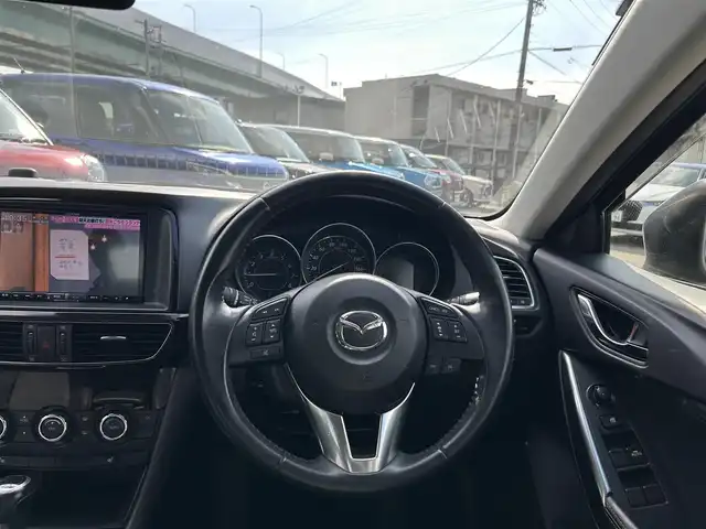 マツダ アテンザ セダン 25S Lパッケージ 愛知県 2014(平26)年 5.8万km ブルーリフレックスマイカ スマートキー/プッシュスタート/純正8インチナビ/TV/BT/バックカメラ/純正ETC/純正19インチAW/BOSEサウンドシステム/レーダークルーズコントロール/アイドリングストップ/レザーシート/パワーシート（D席メモリー付き）/前席シートヒーター/純正フロアマット