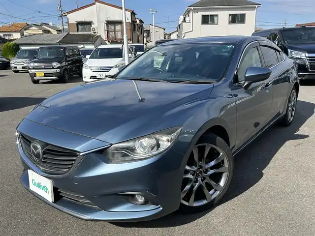 マツダ アテンザ セダン 25S Lパッケージ 愛知県 2014(平26)年 5.8万km ブルーリフレックスマイカ スマートキー/プッシュスタート/純正8インチナビ/TV/BT/バックカメラ/純正ETC/純正19インチAW/BOSEサウンドシステム/レーダークルーズコントロール/アイドリングストップ/レザーシート/パワーシート（D席メモリー付き）/前席シートヒーター/純正フロアマット