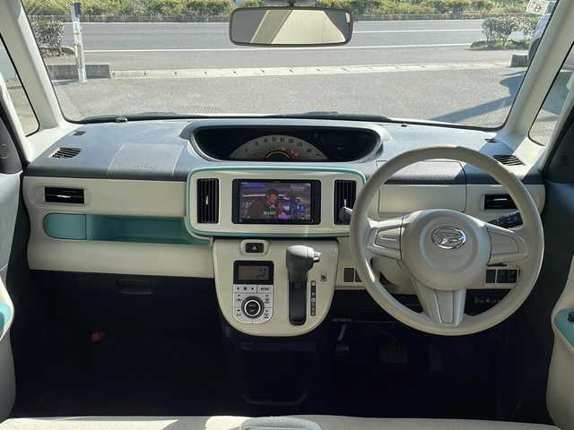 ダイハツ ムーヴ キャンバス X メイクアップ SA Ⅱ 香川県 2017(平29)年 5.1万km パールホワイトⅢ/ファインミントメタリック 2トーン 社外ナビ（ワンセグTV/CD/DVD再生）/前方ドライブレコーダー/両側スライドドア/オートライト/アイドリングストップ/ETC/スペアキー