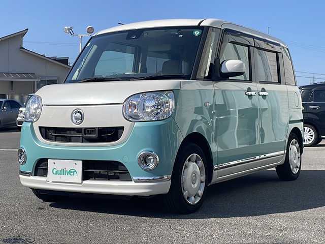 ダイハツ ムーヴ キャンバス X メイクアップ SA Ⅱ 香川県 2017(平29)年 5.1万km パールホワイトⅢ/ファインミントメタリック 2トーン 社外ナビ（ワンセグTV/CD/DVD再生）/前方ドライブレコーダー/両側スライドドア/オートライト/アイドリングストップ/ETC/スペアキー