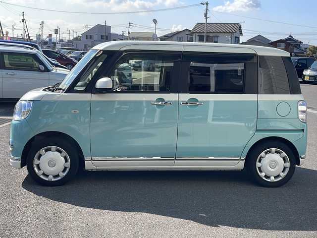 ダイハツ ムーヴ キャンバス X メイクアップ SA Ⅱ 香川県 2017(平29)年 5.1万km パールホワイトⅢ/ファインミントメタリック 2トーン 社外ナビ（ワンセグTV/CD/DVD再生）/前方ドライブレコーダー/両側スライドドア/オートライト/アイドリングストップ/ETC/スペアキー