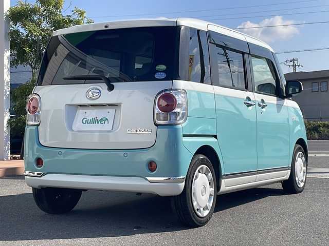 ダイハツ ムーヴ キャンバス X メイクアップ SA Ⅱ 香川県 2017(平29)年 5.1万km パールホワイトⅢ/ファインミントメタリック 2トーン 社外ナビ（ワンセグTV/CD/DVD再生）/前方ドライブレコーダー/両側スライドドア/オートライト/アイドリングストップ/ETC/スペアキー