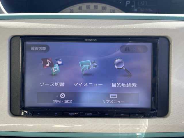 ダイハツ ムーヴ キャンバス X メイクアップ SA Ⅱ 香川県 2017(平29)年 5.1万km パールホワイトⅢ/ファインミントメタリック 2トーン 社外ナビ（ワンセグTV/CD/DVD再生）/前方ドライブレコーダー/両側スライドドア/オートライト/アイドリングストップ/ETC/スペアキー