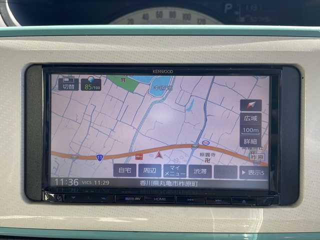 ダイハツ ムーヴ キャンバス X メイクアップ SA Ⅱ 香川県 2017(平29)年 5.1万km パールホワイトⅢ/ファインミントメタリック 2トーン 社外ナビ（ワンセグTV/CD/DVD再生）/前方ドライブレコーダー/両側スライドドア/オートライト/アイドリングストップ/ETC/スペアキー