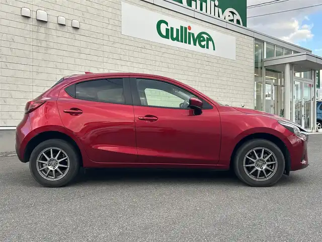 マツダ デミオ 15Sツーリング 山形県 2018(平30)年 4.3万km ソウルレッドクリスタルM ４WD/純正ナビ/FM/AM/Bluetooth/スマートシティブレーキサポート/BSMシステム/車線逸脱防止装置/横滑り防止装置/バックカメラ/AUTOライト/スペアキー/スマートキー/ダブルエアバック/冬タイヤ積載　WZ-1/取扱説明書/保証書