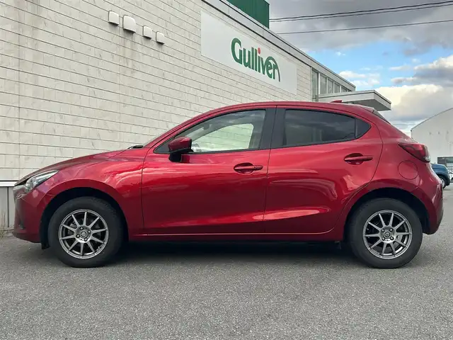 マツダ デミオ 15Sツーリング 山形県 2018(平30)年 4.3万km ソウルレッドクリスタルM ４WD/純正ナビ/FM/AM/Bluetooth/スマートシティブレーキサポート/BSMシステム/車線逸脱防止装置/横滑り防止装置/バックカメラ/AUTOライト/スペアキー/スマートキー/ダブルエアバック/冬タイヤ積載　WZ-1/取扱説明書/保証書