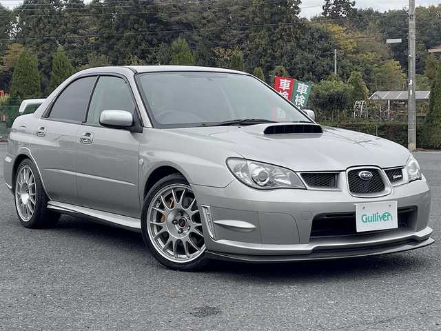 スバル インプレッサ ＷＲＸ S204 千葉県 2006(平18)年 4.5万km クリスタルグレーメタリック 色コード:48W（クリスタルグレーメタリック）/純正BBS18インチAW/純正カーボンフロントスポイラー/純正チタンマフラー/純正ドライカーボン製レカロシート/純正ブレンボ/HID/社外HDDナビ/フルセグTV