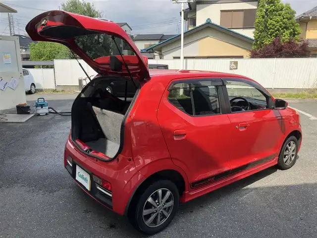 スズキ アルト ターボRS 埼玉県 2015(平27)年 4.9万km ピュアレッド 社外ナビオーディオ（Carrozzeria）/型番：AVIC-ZH0099W/（フルセグTV/BT/DVD/CD/FM/AM）/純正15インチAW付きサマータイヤあり/AW:ENKEI/タイヤ：ブリジストン POTENZA/パドルシフト/ステアリングリモコン/バックカメラ/シートヒーター/衝突被害軽減ブレーキ/アイドリングストップ/横滑り防止機能/プッシュスタート/スマートキー（スペアキーあり）/ストラットタワーバー/KYBショックアブソーバー/フォグライト/ドアバイザー/電動格納ミラー/車両・ナビ取説あり