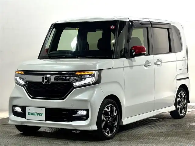ホンダ Ｎ ＢＯＸ カスタム G L ターボ ホンダセンシング 大阪府 2019(令1)年 3.6万km プラチナホワイトパール 純正ナビ(フルセグ/DVD再生/Bluetooth) バックカメラ ETC 両側パワースライドドア ハーフレザー シートヒーター 衝突軽減 レーダークルコン レーンアシスト スマートキー Pスタート