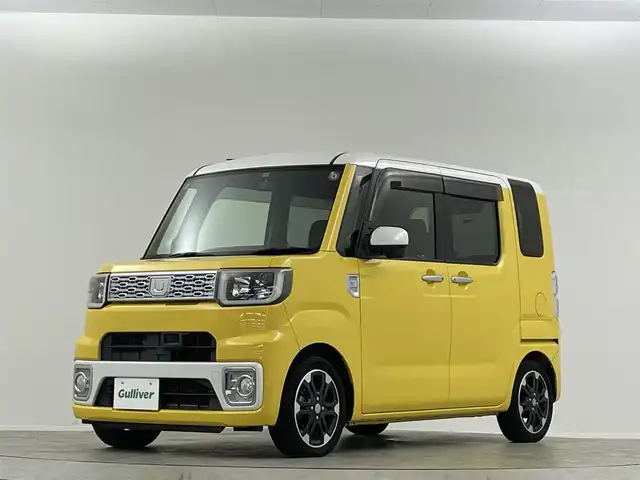 ダイハツ ウェイク G SA 埼玉県 2014(平26)年 8.3万km フェスタイエロー/パールホワイト2トーン 純正ナビ　両側電動スライドドア　バックカメラ　ＥＴＣ　ＬＥＤヘッドライト　前後ドライブレコーダー　フルセグＴＶ　ＣＤ／ＤＶＤ　Ｂｌｕｅｔｏｏｔｈ　衝突被害軽減　純正フロアマット　レーンアシスト
