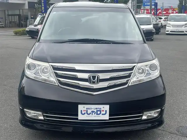 ホンダ エリシオン プレステージ S 東京都 2013(平25)年 8.4万km プレミアムスパークルブラックパール (株)IDOMが運営する【じしゃロン昭島店】の自社ローン専用車両になります。/こちらは現金またはオートローンご利用時の価格です。自社ローンご希望の方は別途その旨お申付け下さい/純正ナビ（HDD・ＤＶＤ・CD・ＴＶ）/バックカメラ/スマートキー/両側パワースライドドア/ハーフレザー/ETC/コーナーセンサー（前のみ）/LEDライト