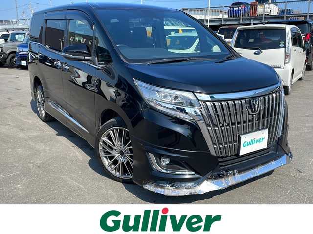 トヨタ エスクァイア Xi 道東・釧路十勝 2019(平31)年 7.9万km 黒 4WD/寒冷地仕様/純正ナビ　/　(AM/FM/CD/DVD/BT)/バックカメラ/片側パワースライドドア/社外18インチAW/純正フロアマット/ドアバイザー/MTモード付AT/アイドリングストップ/クルーズコントロール/レーンキープアシスト/オートライト/フォグランプ/盗難防止装置/ABS/横滑り防止装置/USB入力端子