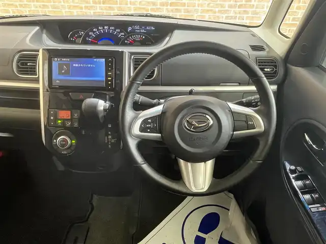 ダイハツ タント カスタム RS トップED SA Ⅲ 岩手県 2018(平30)年 1.7万km ブライトシルバーメタリック ４WD/両側パワースライドドア/アイドリングストップ/横滑り防止装置/寒冷地仕様/スマートアシスト３/ロールサンシェード/純正LEDヘッドライト/純正ディスプレイオーディオ/純正フロアマット/レーンアシスト/ベンチシート/バックドア