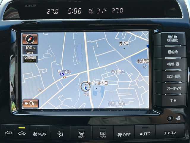 トヨタ ランドクルーザー ZX 茨城県 2015(平27)年 2.5万km ブラック エアロパーツ/サンルーフ/後席用モニター/純正ナビ/DISC/HDD/USB/AUX/フルセグTV/Bluetooth搭載/バックカメラ/クルーズコントロール/パワーシート/レザーシート/シートメモリー/エアシート/ステアリングヒーター/WAC/オートライト/コーナーセンサー/スマートキー/ETC
