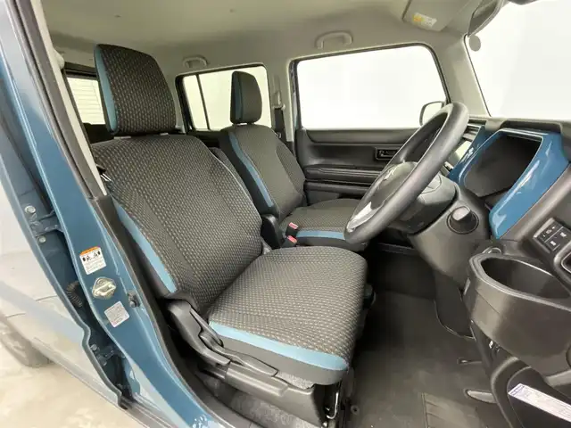 スズキ ハスラー HYBRID G 群馬県 2021(令3)年 5.3万km デニムブルー ガンメタリック 2トーン 社外７型ナビ　Ｂカメラ　衝突軽減ブレーキ　コーナーセンサー　オートライト　オートハイビーム　アイドリングストップ　シートヒーター　ＥＴＣ　プッシュスタート　スマートキー　スペアキー　純正アルミ　禁煙