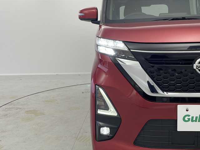 日産 ルークス ハイウェイスター Gターボ 茨城県 2021(令3)年 3.7万km スパークリングレッドM 純正ＳＤナビ/全方位カメラ/エアシート/ＵＳＢ/Ｂｌｕｅｔｏｏｔｈ/ＥＴＣ/片側パワースライドドア/カーテンエアバッグ/スマートキー/純正アルミホイール/ＬＥＤヘッドライト