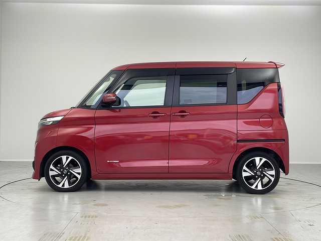 日産 ルークス ハイウェイスター Gターボ 茨城県 2021(令3)年 3.7万km スパークリングレッドM 純正ＳＤナビ/全方位カメラ/エアシート/ＵＳＢ/Ｂｌｕｅｔｏｏｔｈ/ＥＴＣ/片側パワースライドドア/カーテンエアバッグ/スマートキー/純正アルミホイール/ＬＥＤヘッドライト