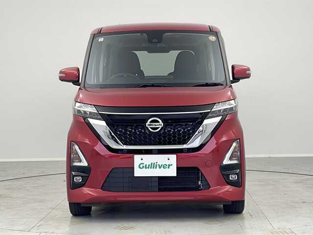 日産 ルークス ハイウェイスター Gターボ 茨城県 2021(令3)年 3.7万km スパークリングレッドM 純正ＳＤナビ/全方位カメラ/エアシート/ＵＳＢ/Ｂｌｕｅｔｏｏｔｈ/ＥＴＣ/片側パワースライドドア/カーテンエアバッグ/スマートキー/純正アルミホイール/ＬＥＤヘッドライト