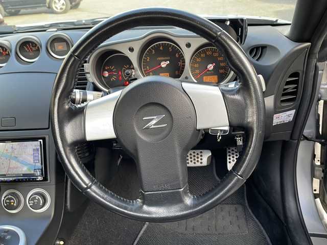 日産 フェアレディ Ｚ バージョンT 宮崎県 2004(平16)年 12.2万km ダイヤモンドシルバー SDナビ/フルセグテレビ/Bluetooth/CDチェンジャー/DVD再生可/ETC/LEDヘッドライト/パワーウィンドウ/パワーステアリング/TCS/マフラーＹｏｓｓｏ