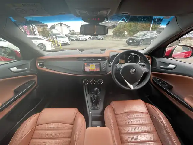 アルファロメオ ジュリエッタ スーパー 栃木県 2018(平30)年 1.9万km 赤 茶革シート/パワーシート/シートヒーター/ナビ　AVIC-RZ801/フルセグTV/DVD/CD/ETC/キセノンヘッドライト/オートライト/バックソナー/クルーズコントロール