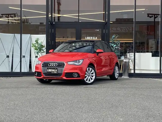 アウディ Ａ１ スポーツバック 1．4TFSI 福岡県 2014(平26)年 8.3万km 赤Ⅱ 純正ナビ/フルセグ/ETC/オートライト/前後ドラレコ/パドルシフト