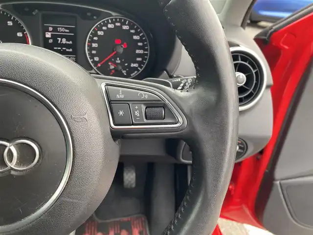 アウディ Ａ１ スポーツバック 1．4TFSI 福岡県 2014(平26)年 8.3万km 赤Ⅱ 純正ナビ/フルセグ/ETC/オートライト/前後ドラレコ/パドルシフト