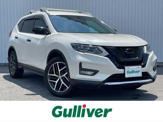日産 エクストレイル 20Xi 滋賀県 2019(令1)年 4.4万km ブリリアントホワイトパール パートタイム４WD/純正９型ナビ　/・Bluetooth/フルセグ/・CD/DVD/全周囲カメラ/革巻きステアリング/ステアリングリモコン/ビルトインETC/前後ドライブレコーダー/デジタルインナーミラー/パワーバックドア/オーテック１９インチＡＷ/ブラックグリル/ブラックミラーカバー/カプロンシート/オートブレーキホールド/プロパイロット/・シャシー制御/・エマージェンシーブレーキ/・後側方車両検知/LEDオートライト/フォグライト/スマートキー