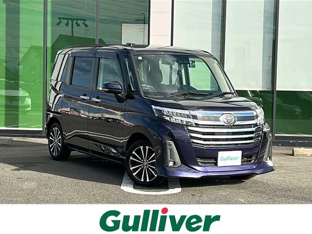 トヨタ ルーミー カスタムG－T 岐阜県 2020(令2)年 2.1万km クールバイオレットクリスタルシャイン 登録時走行距離 20909km/フルセグＴＶ/両側パワースライドア/ディスプレイオーディオ/バックモニター/ワンオーナー/プリクラッシュ/レーダークルーズコントロール/シートヒーター/プッシュスタート/スマートキー/前後ドライブレコーダー/禁煙車/純正15インチアルミホイール/純正フロアマット/前後コーナーセンサー/後席サンシェード/Ｔ‘ｚ GPSレーダー/ＬＥＤヘッドライト/フォグランプ