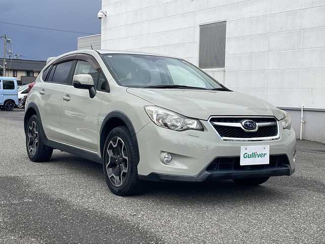 スバル インプレッサ ＸＶ 2．0i－L アイサイト 福井県 2012(平24)年 13.5万km デザートカーキ ４WD/社外メモリナビゲーション/（CD/DVD）/アイサイト/レーダークルーズコントロール/パドルシフト/ETC/HIDヘッドライト/フォグランプ/純正１７インチアルミホイール/D席パワーシート/オートライト/プッシュスタート/スマートキー/保証書/取扱説明書