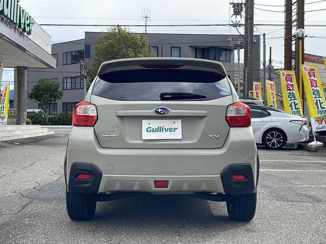 スバル インプレッサ ＸＶ 2．0i－L アイサイト 福井県 2012(平24)年 13.5万km デザートカーキ ４WD/社外メモリナビゲーション/（CD/DVD）/アイサイト/レーダークルーズコントロール/パドルシフト/ETC/HIDヘッドライト/フォグランプ/純正１７インチアルミホイール/D席パワーシート/オートライト/プッシュスタート/スマートキー/保証書/取扱説明書